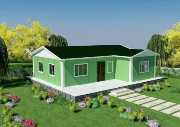 75 m2 prefabrik ev