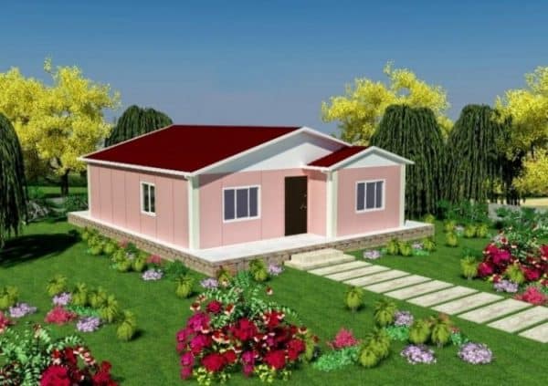 90 m2 prefabrik ev