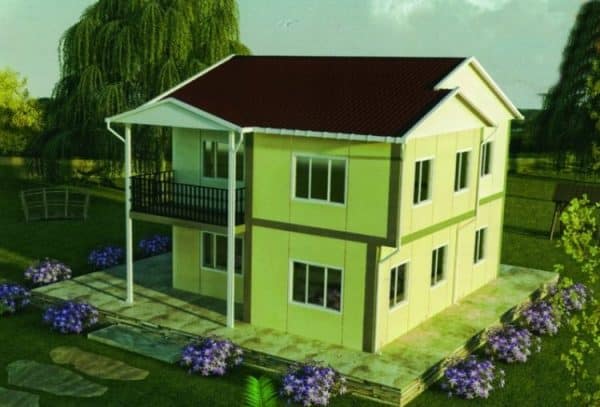 150m2 Dubleks Prefabrik Ev