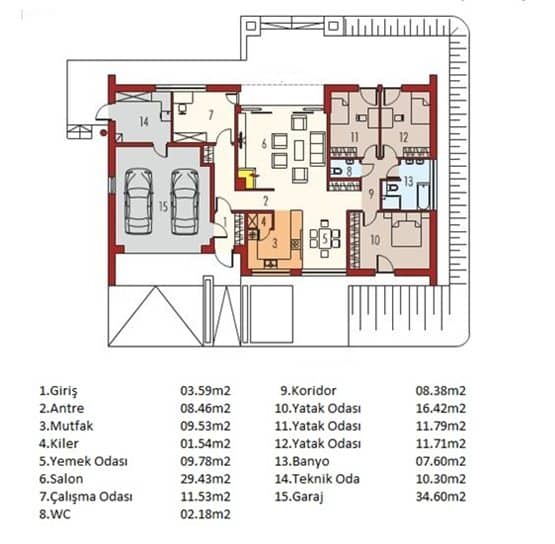177 m2 Çelik Ev